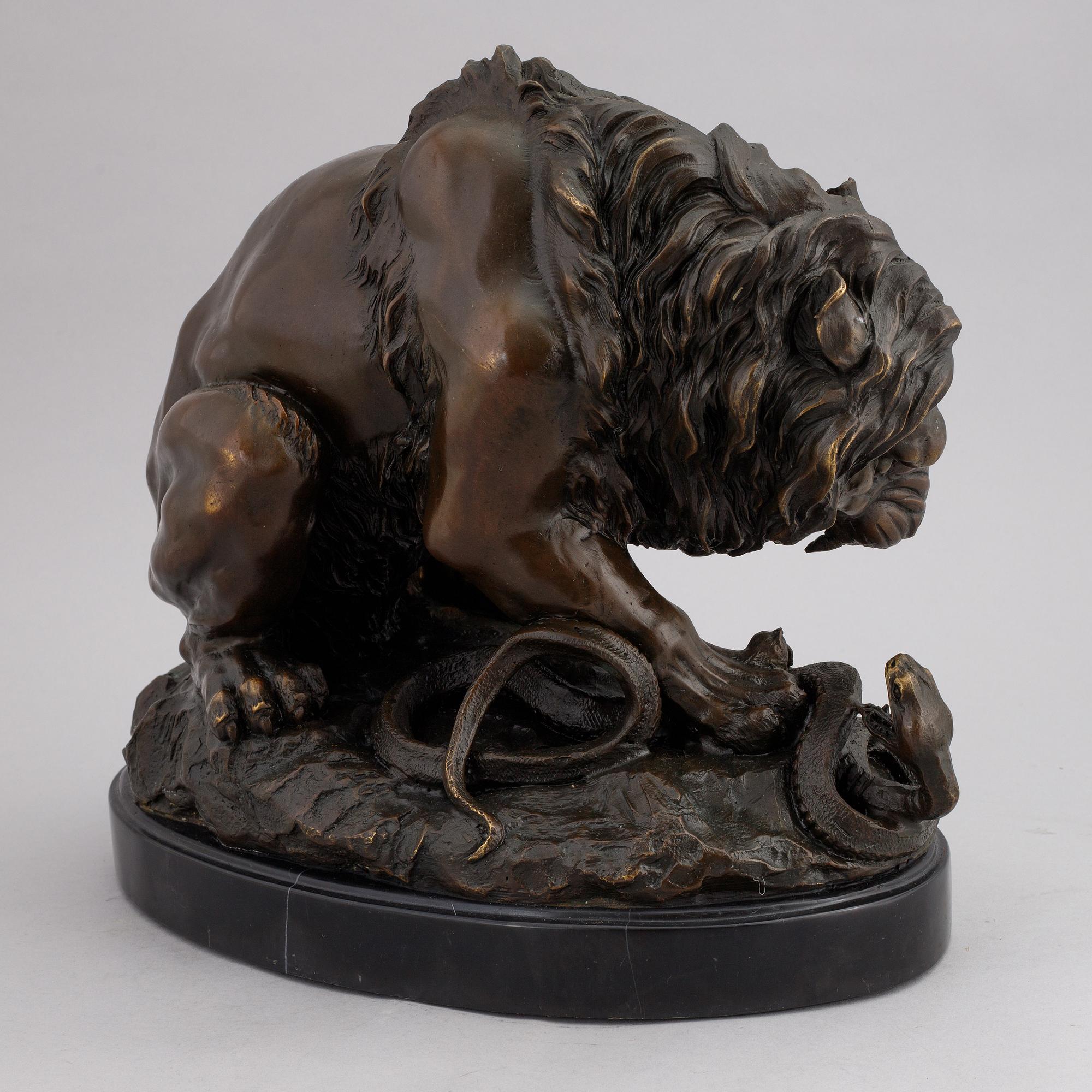 Antoine Louis Barye, efter, skulptur, brons.