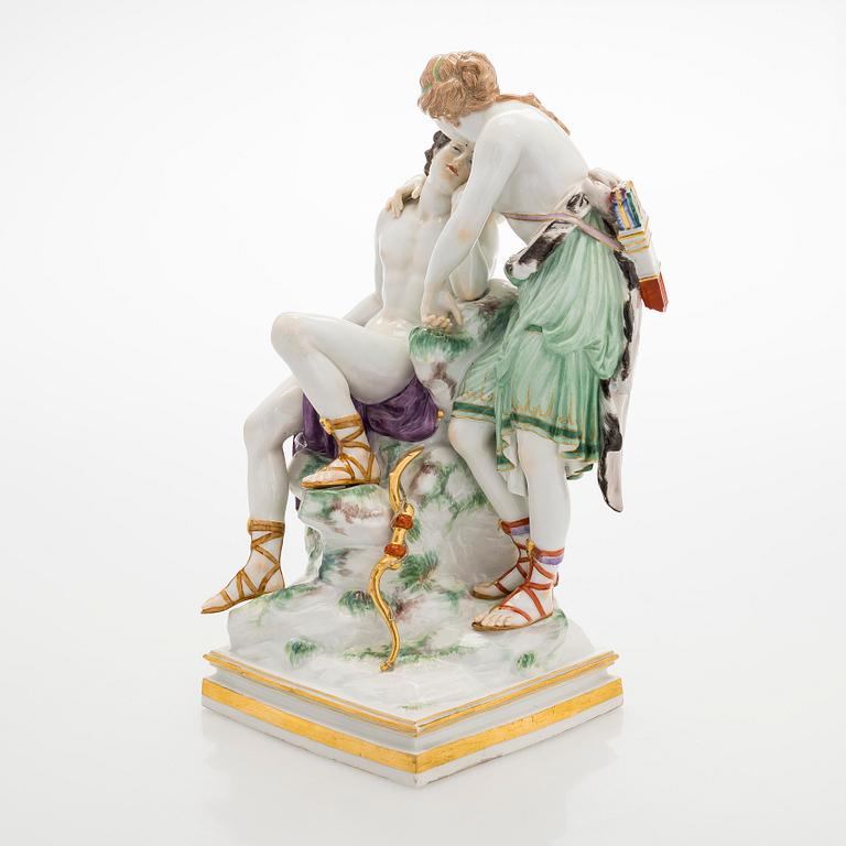 A porcelain figure group, probably Meissen, early 1900s.