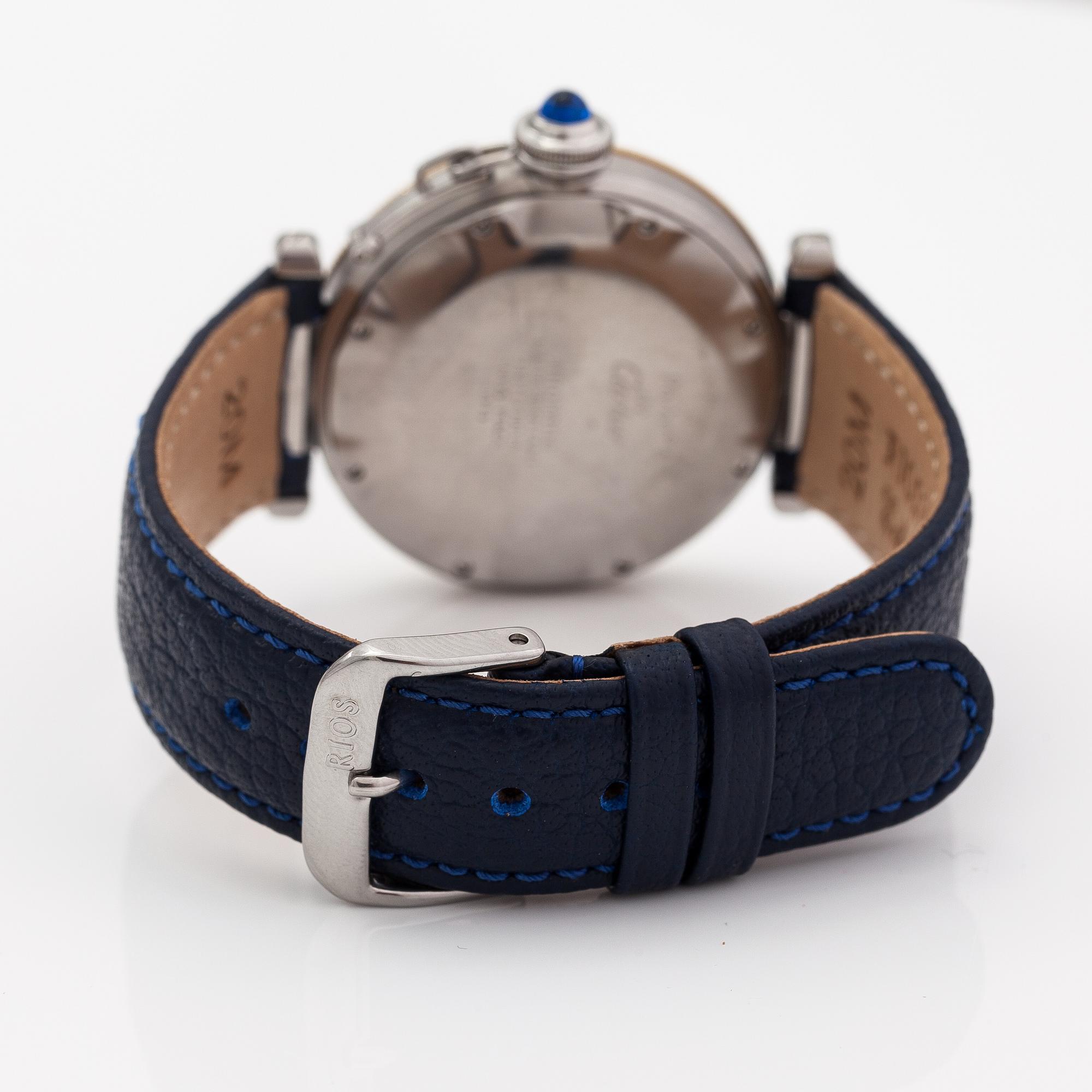 Cartier, Pasha, Power Reserve, wristwatch, 38 mm.