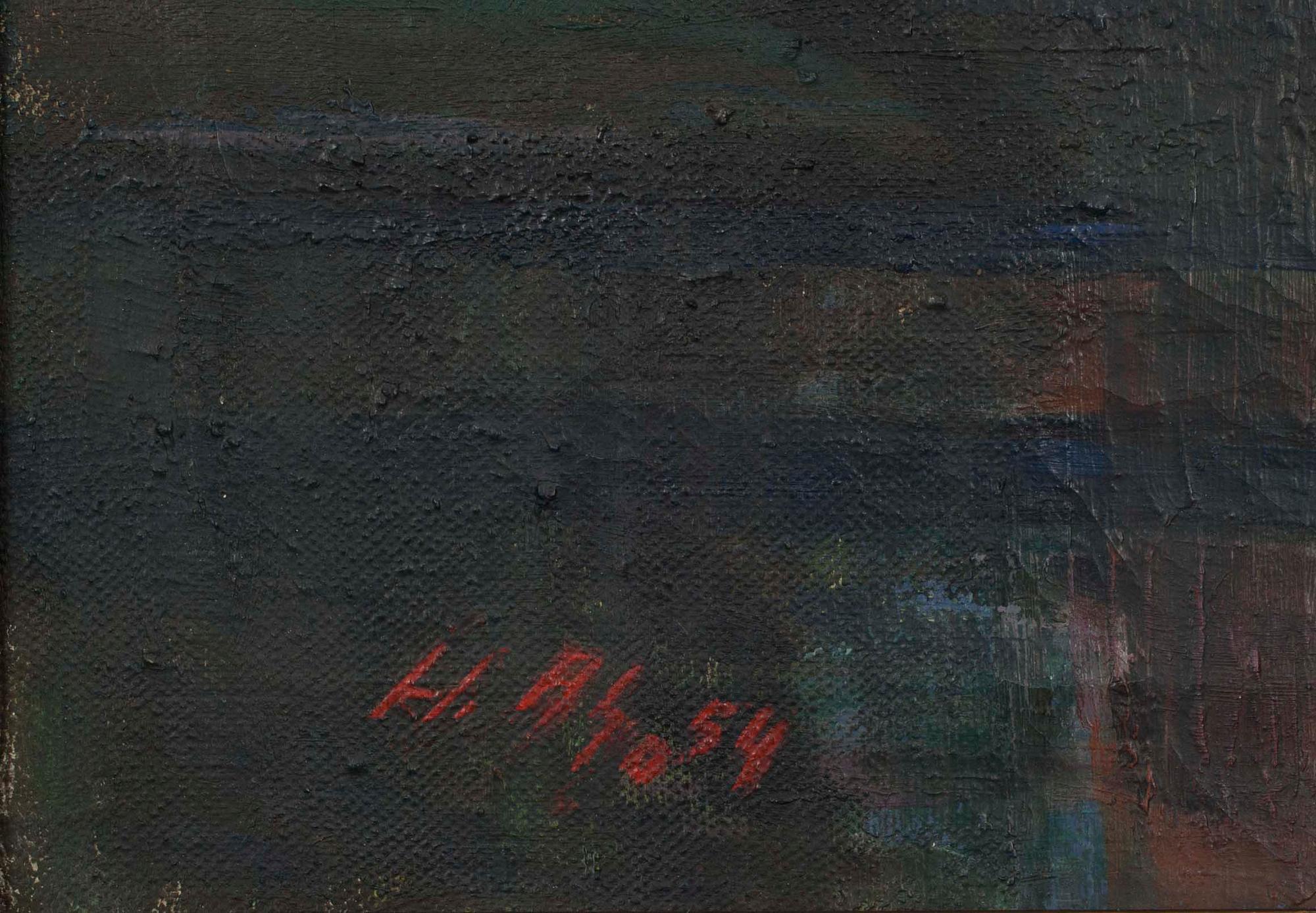 HERMAN AHO, olja på duk, sign. och dat. 54.