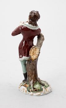 FIGURIN, porslin, Alexander Popoff, Ryssland. 1800-tal.
