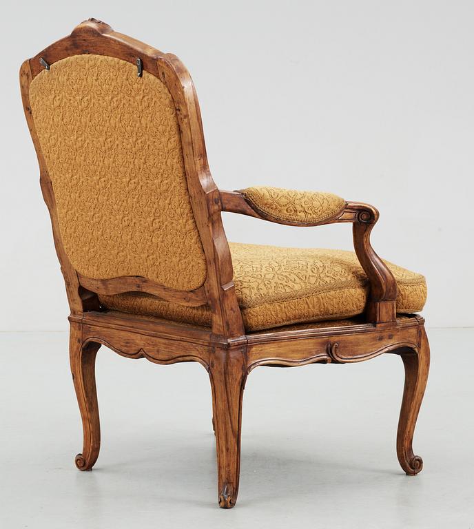 A Swedish Rococo 18th Century armchair.