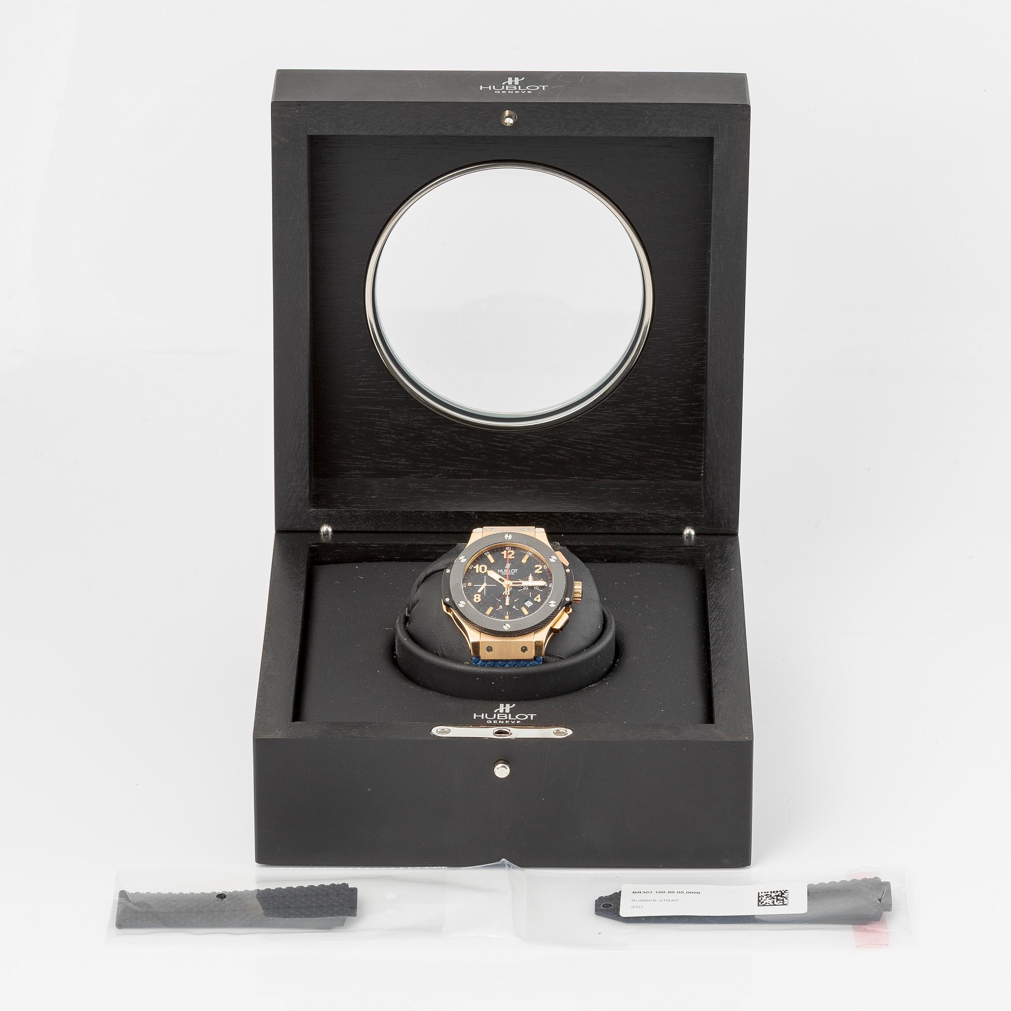 Hublot, Big Bang, chronograph, wristwatch, 44 mm.