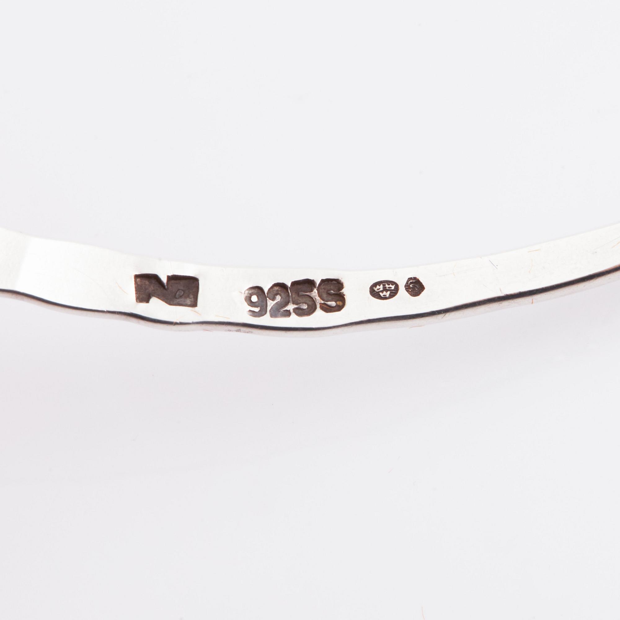 Tone Vigeland, a sterling silver and thulite necklace, Norway 1960s.