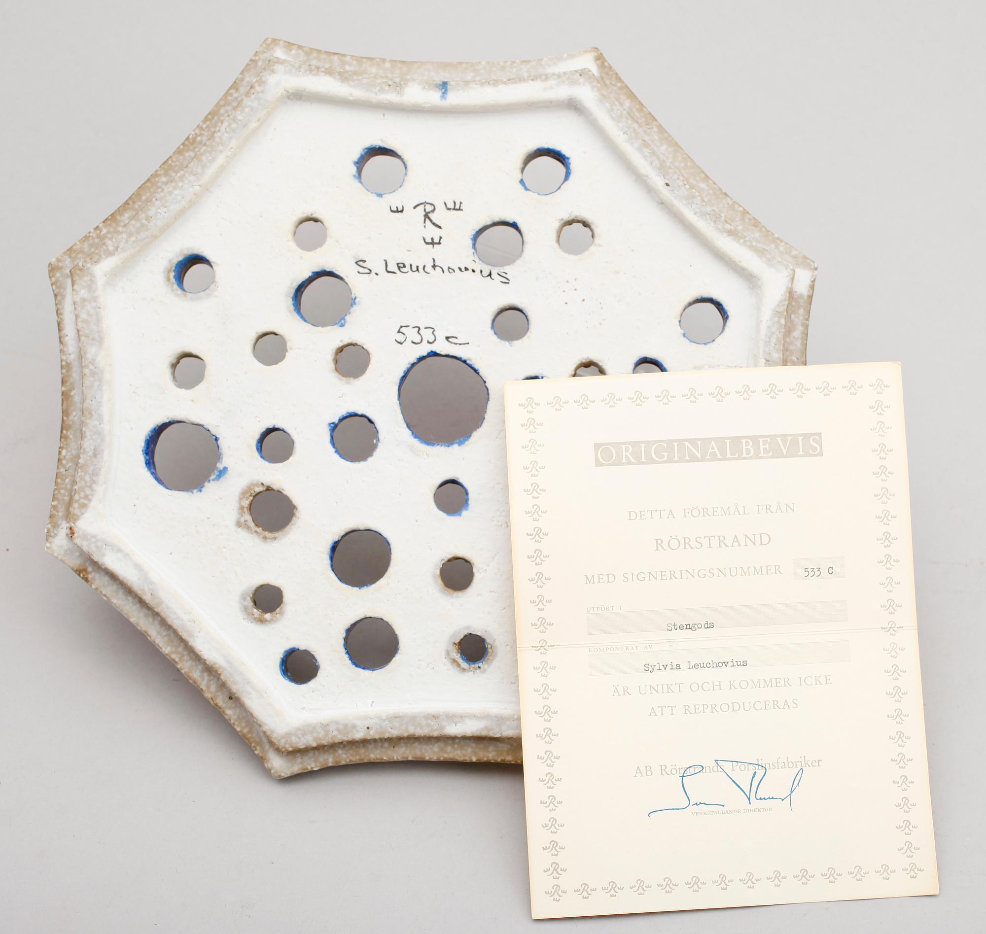 VÄGGRELIEF, stengods, Sylvia Leuchovius, Rörstrand.