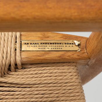 Børge Mogensen, four 'Öresund' chairs, AB Karl Andersson & Söner.