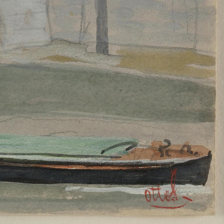 Otte Sköld, Pont Royal over the Seine towards the Tuileries and the Louvre.