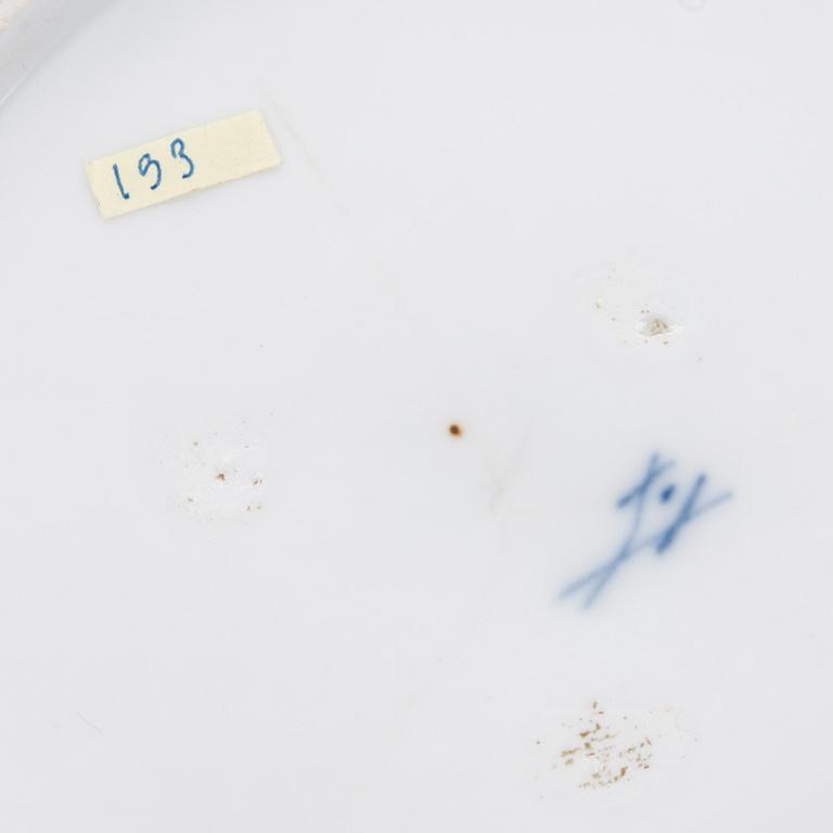 TALLRIK, porslin, Meissen, 1700-tal.