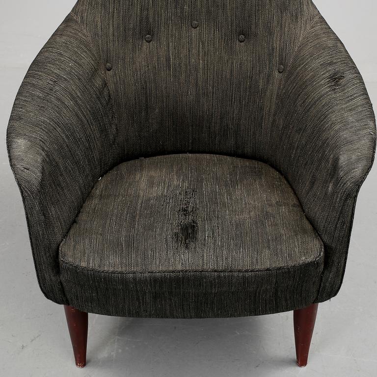 FÅTÖLJ, "Stora Adam", Kerstin Hörlin-Holmqvist, för Triva-serien, NK Nordiska Kompaniet, 1950-/60-tal.