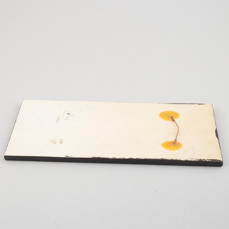 Börje Skohg, four stoneware wall reliefs, Gustavsberg & Gustavsbergs Studio, Sweden, 1970's/80's.