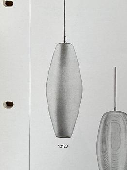 Harald Notini, eller Uno Westerberg, taklampa, Arvid Böhlmarks Lampfabrik, Stockholm, 1950-tal.