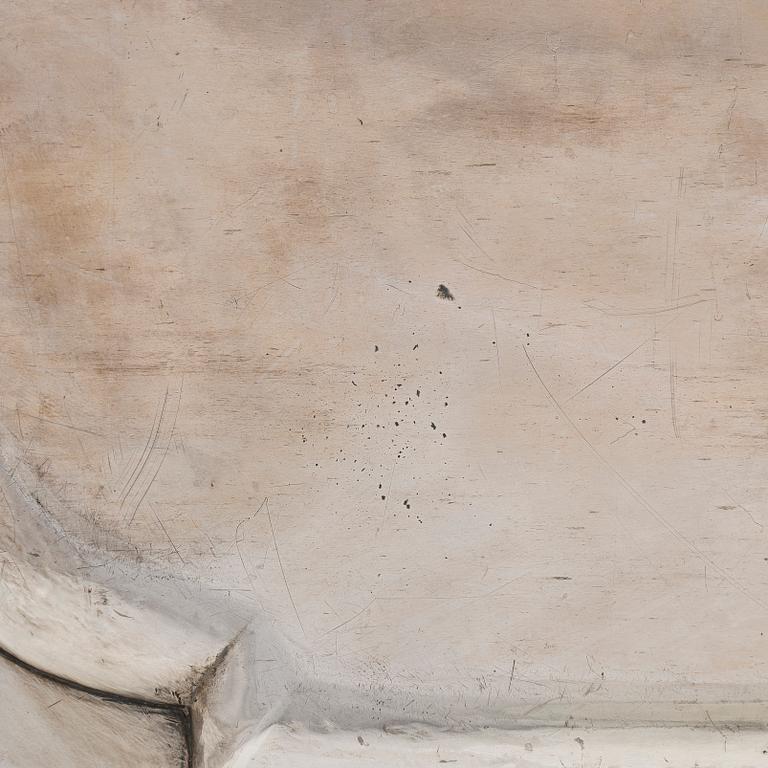 A French silver tray, maker's mark of Charles Mérite, before year 1892.