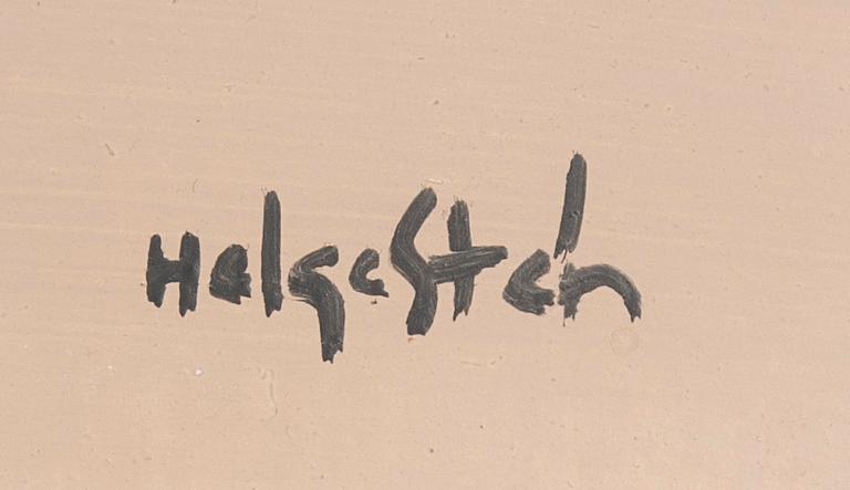 HELGE STÉN, olja på skiva, signerad.