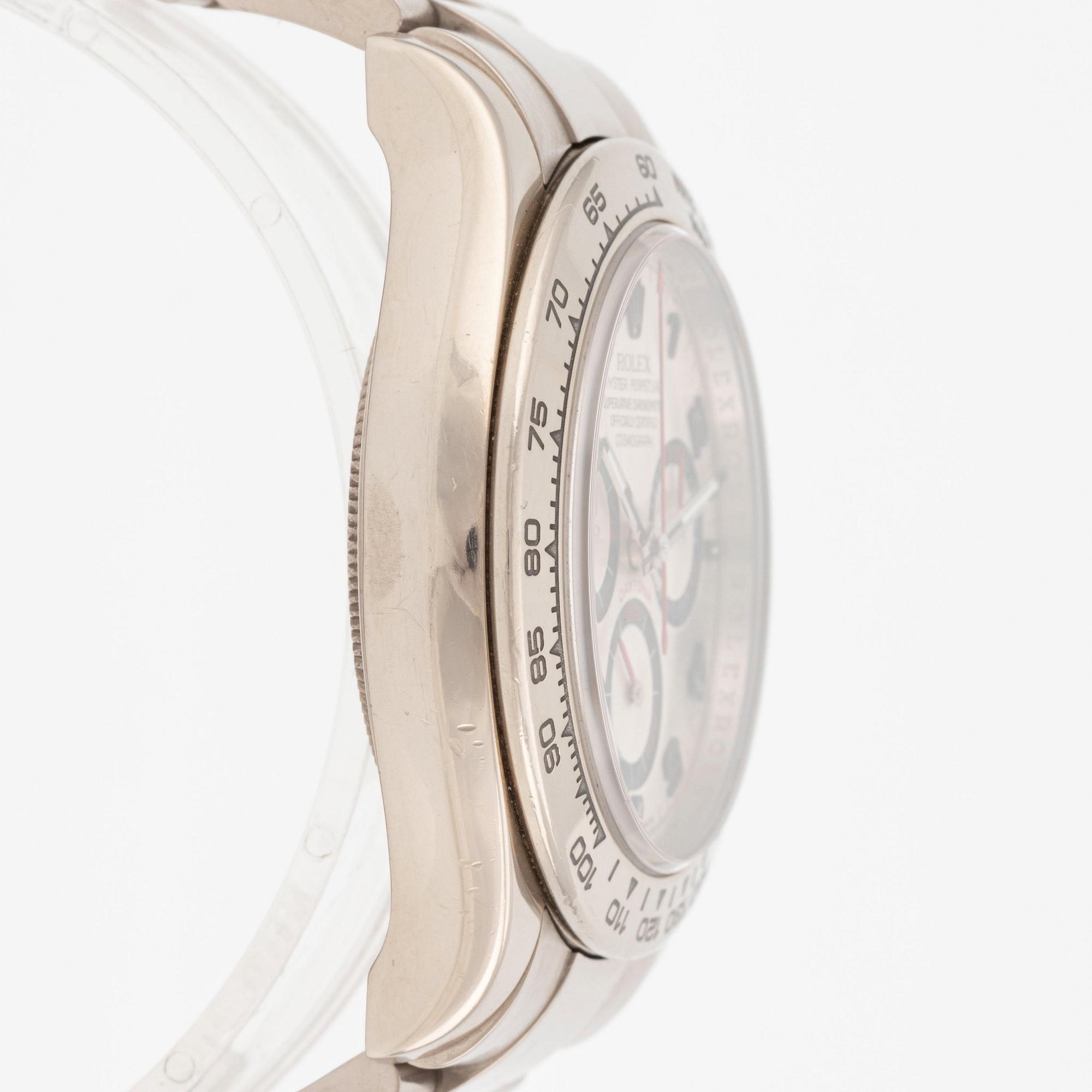 Rolex, Cosmograph, Daytona, "White Arabic Panda Dial", chronograph, ca 2007.