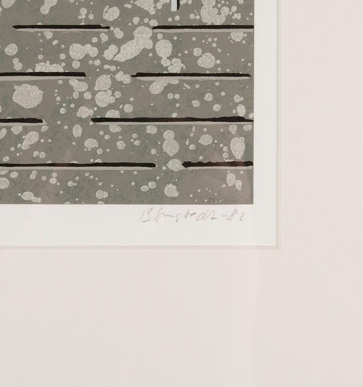 JUHANA BLOMSTEDT, serigrafi, signerad och daterad -82, numrerad 66/100.