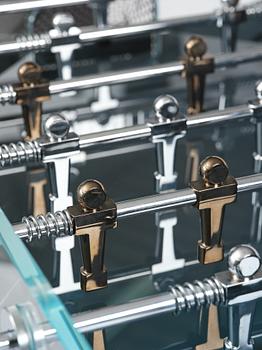 Adriano Design, foosball table, "Cristallino Classic", Teckell, Italy.