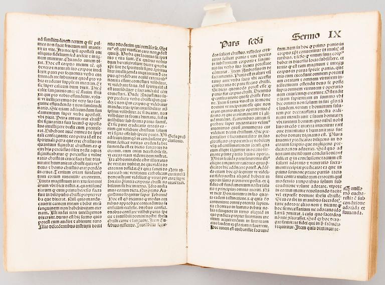TRACTATUS VARIJ CUM SERMONIBUS, Nürnberg 1490-tal, av Antonius Koberger.