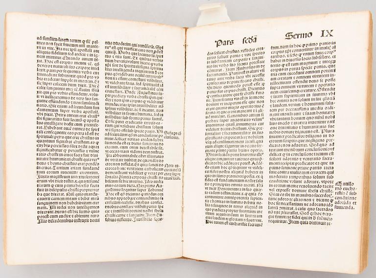 TRACTATUS VARIJ CUM SERMONIBUS, Nürnberg 1490-luku, Antonius Koberger.