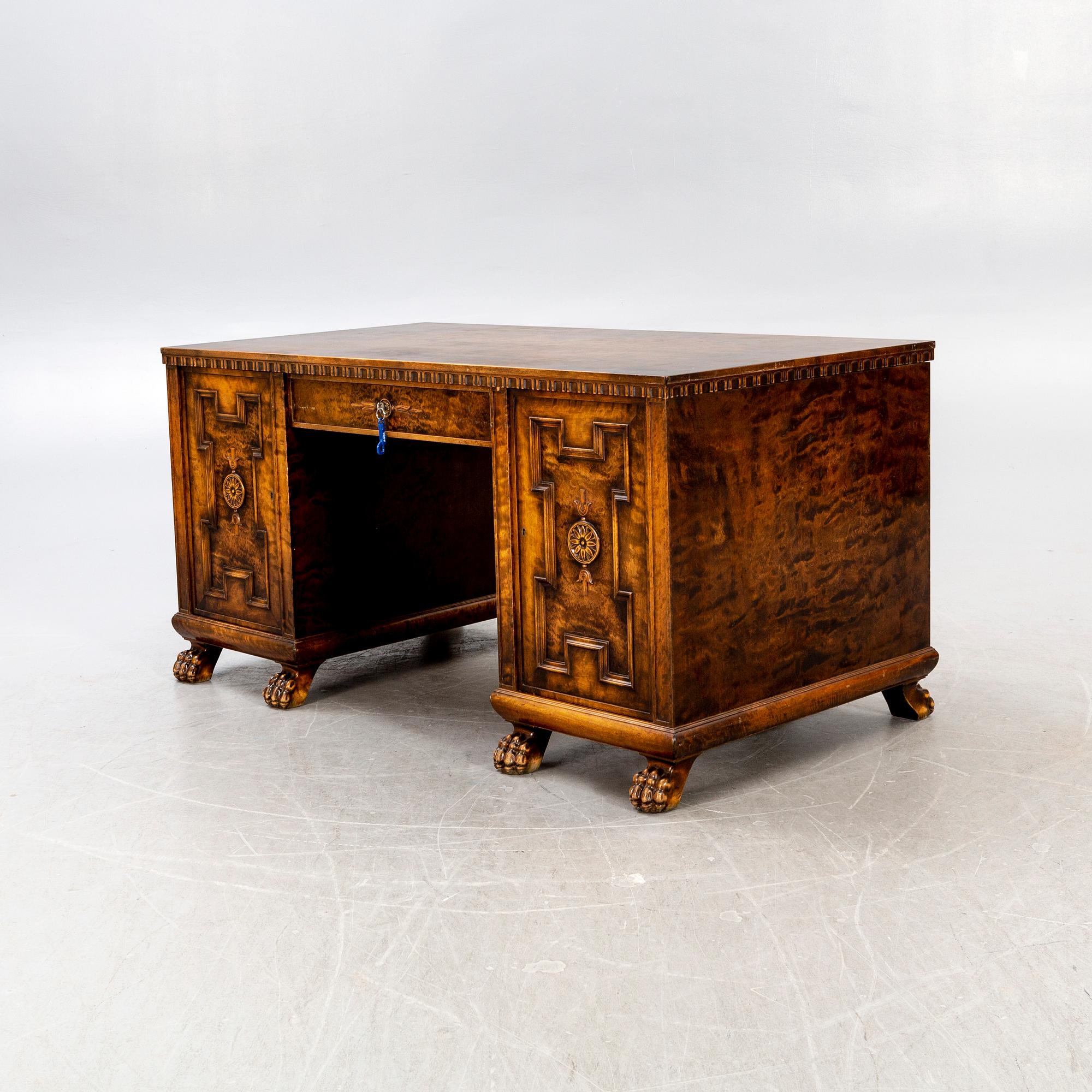 A possibly Axel Einar Hjort 1920s birch desk.
