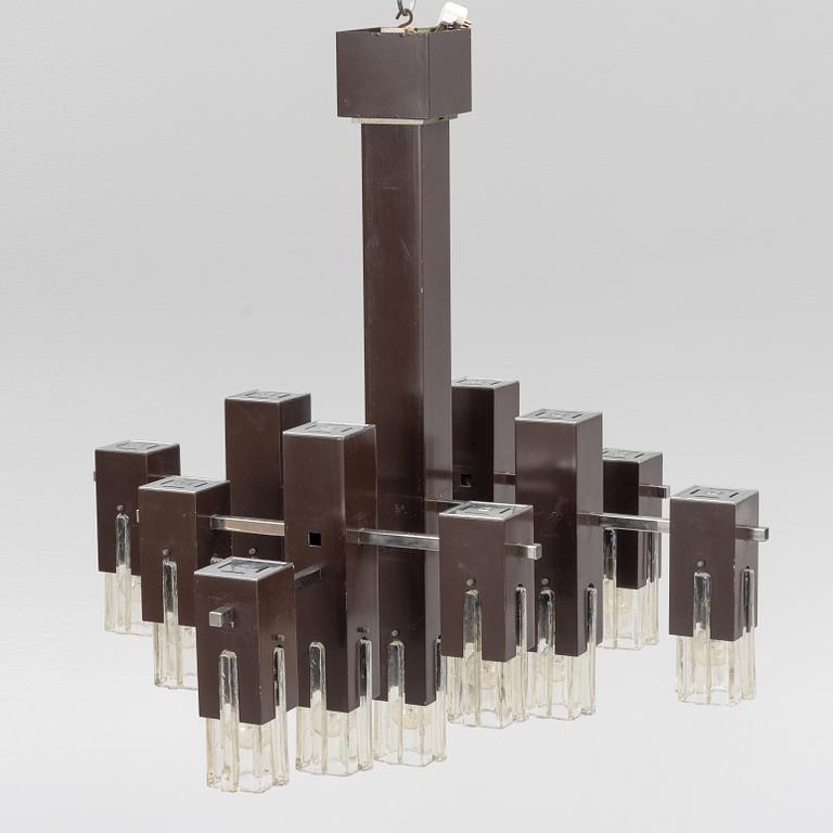 Gaetano Sciolari, ceiling lamp, 1960s/70s.
