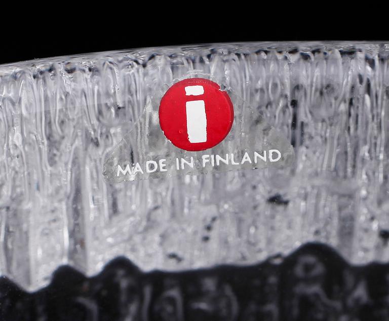 SKÅLAR, 4 st, OCH VAS, glas, Ittala, 1900-talets andra hälft.