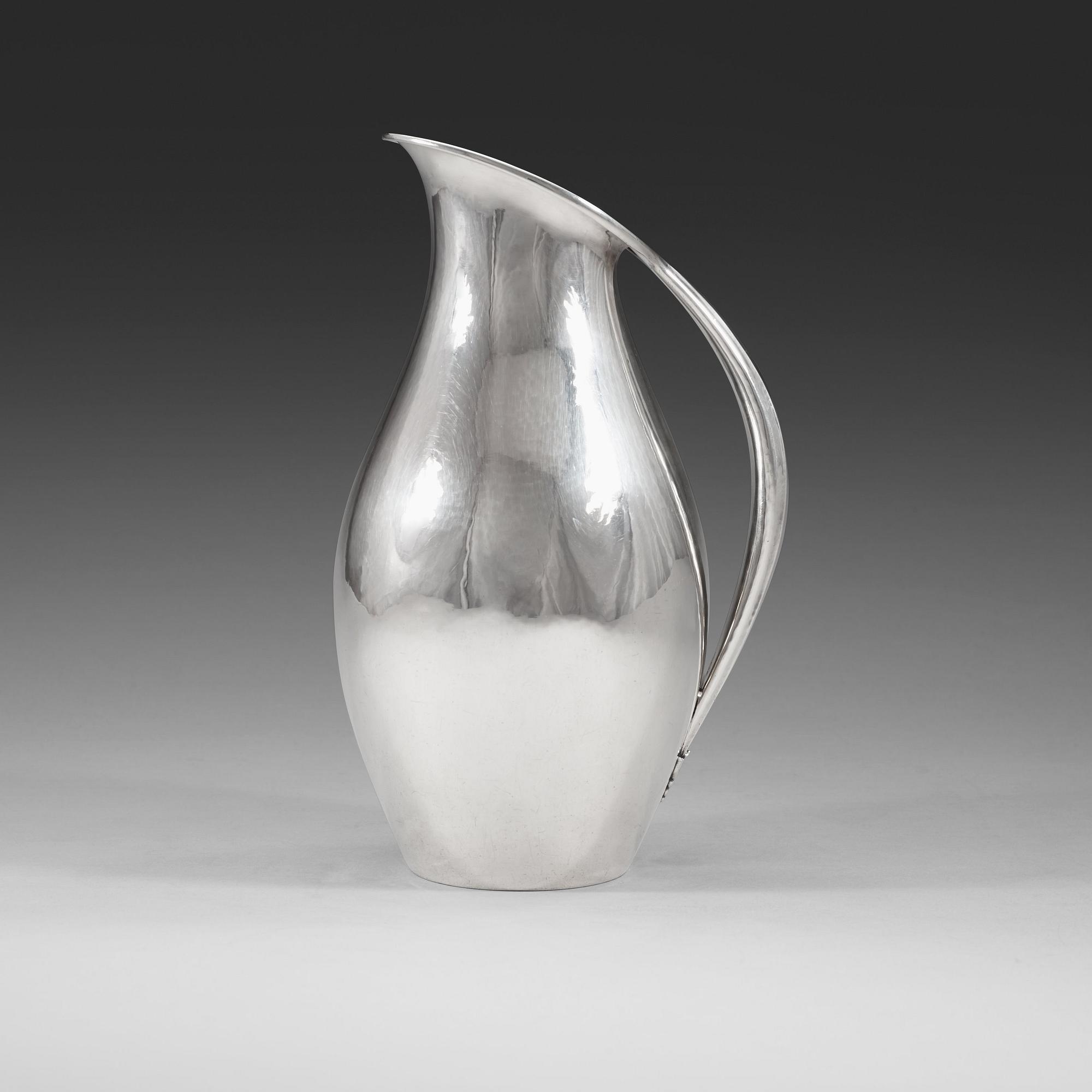 JOHAN ROHDE, kanna, Georg Jensen, Köpenhamn 1933-44, sterling.