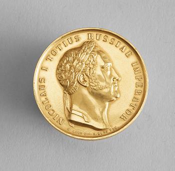 959. MEDALJ, guld, Nicholas I (1825-1855). Ryssland 1829.