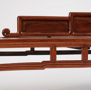 A Chinese day bed, Qing dynasty, second half of 19th century.