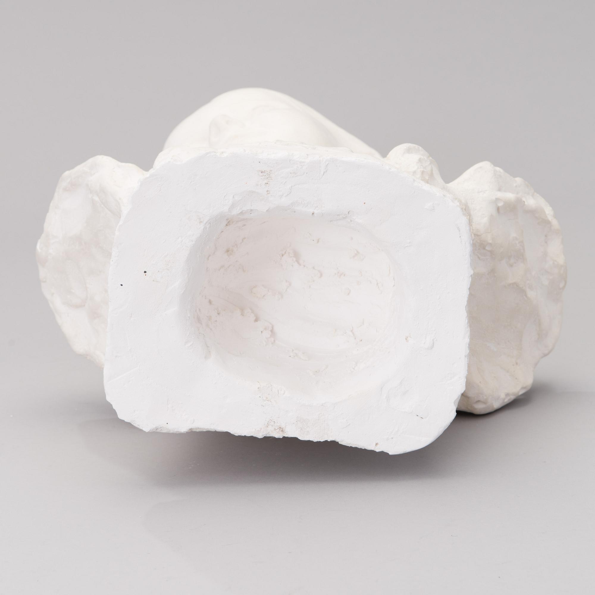 sculpture, cast by Visavuori museum, plaster, signed.