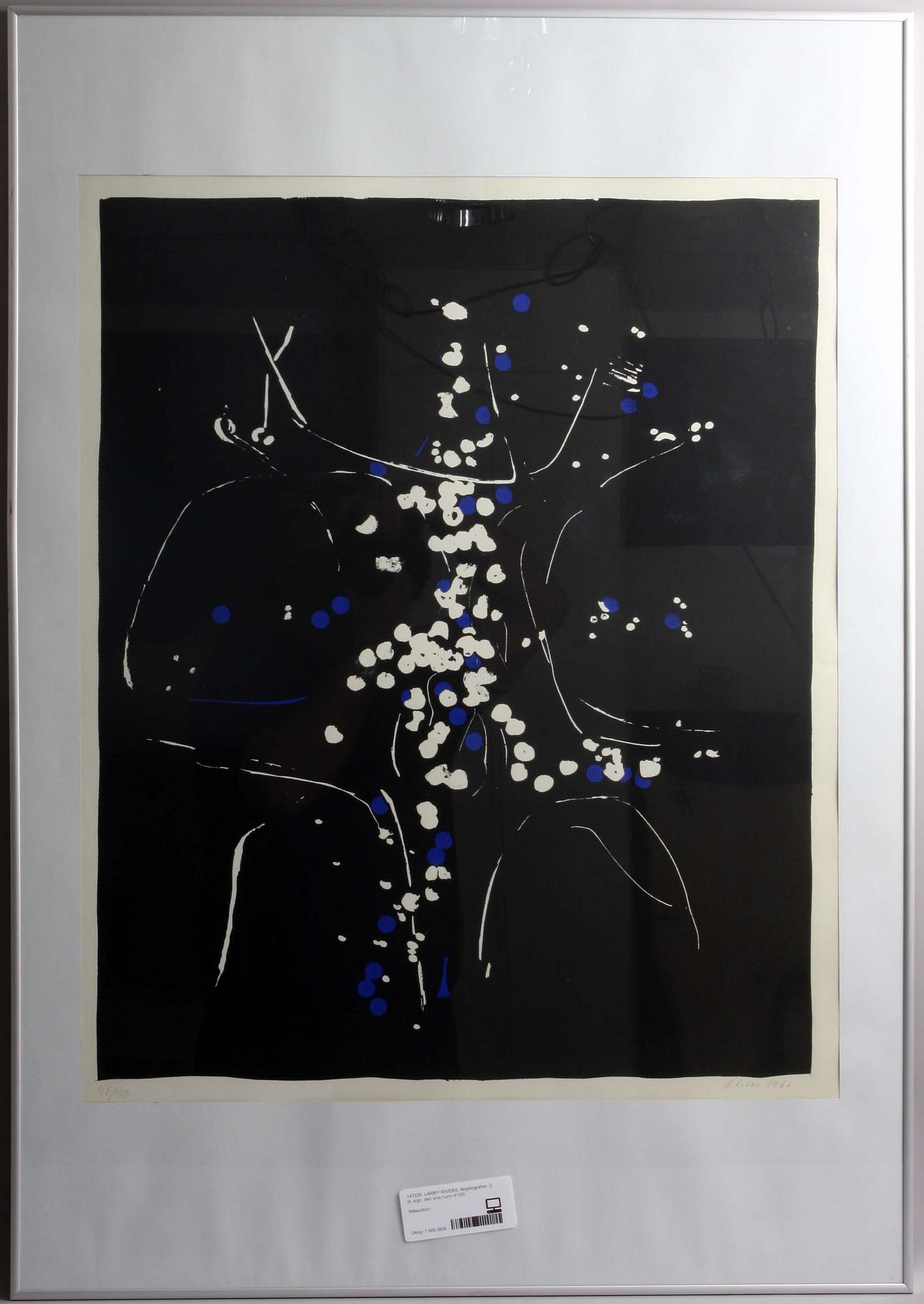 LEIDA RIVES-ELFVÉN, , färglitografi, sign, dat 1966 och numr 41/50.