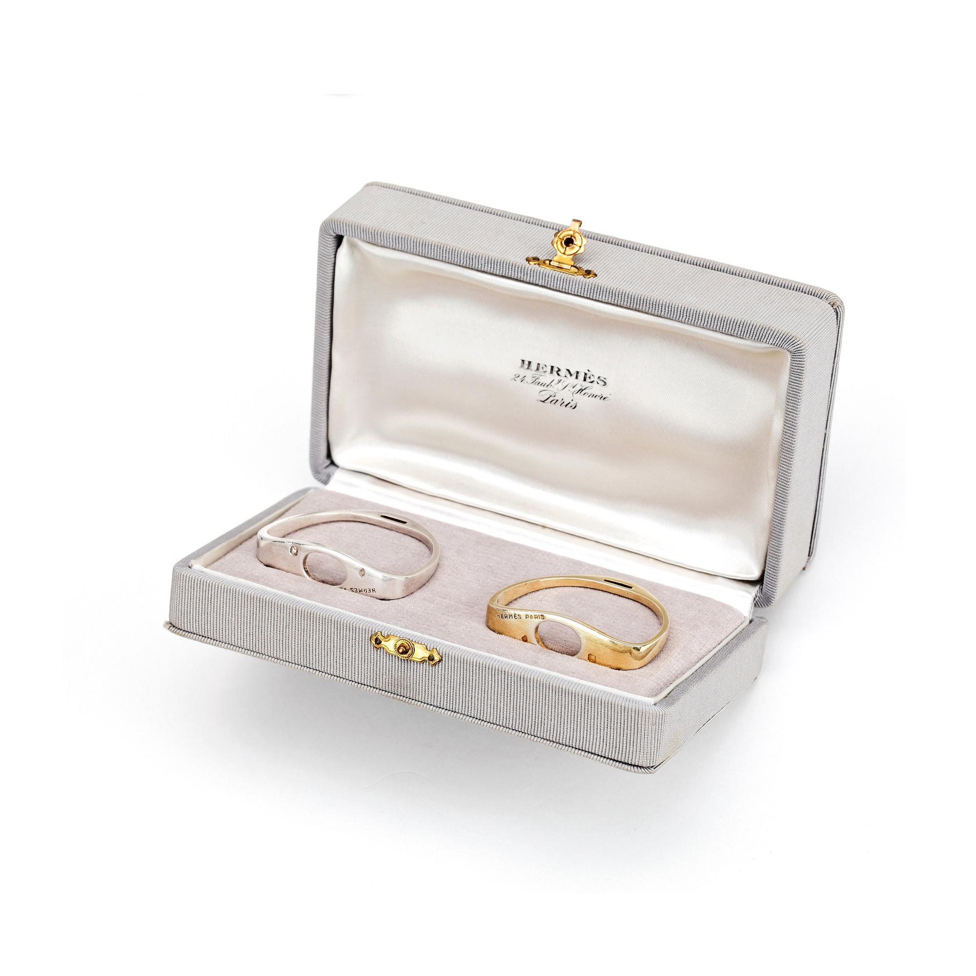 HERMÈS, a pair of serviette rings.