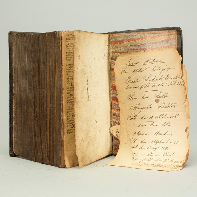 BIBLIA, tyckt hos Lorentz Ludwig Grefing, Stockholm 1746.