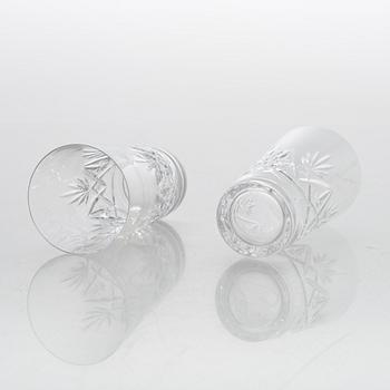 An 'Yrjö' crystal glassware set, 58 pieces, Riihimäen Lasi, Finland, latter half of the 20th century.