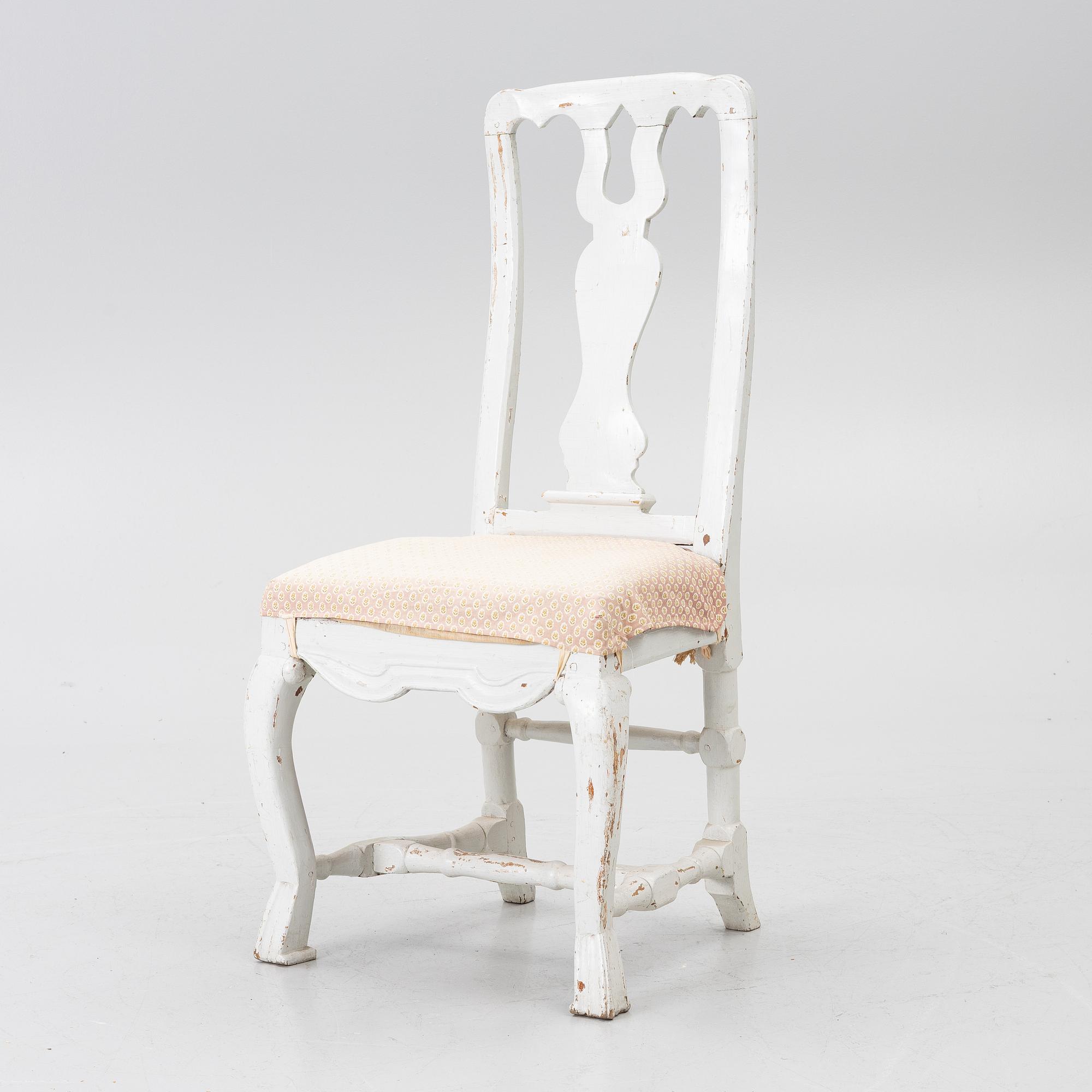 Stol, Senbarock, 1700-tal.