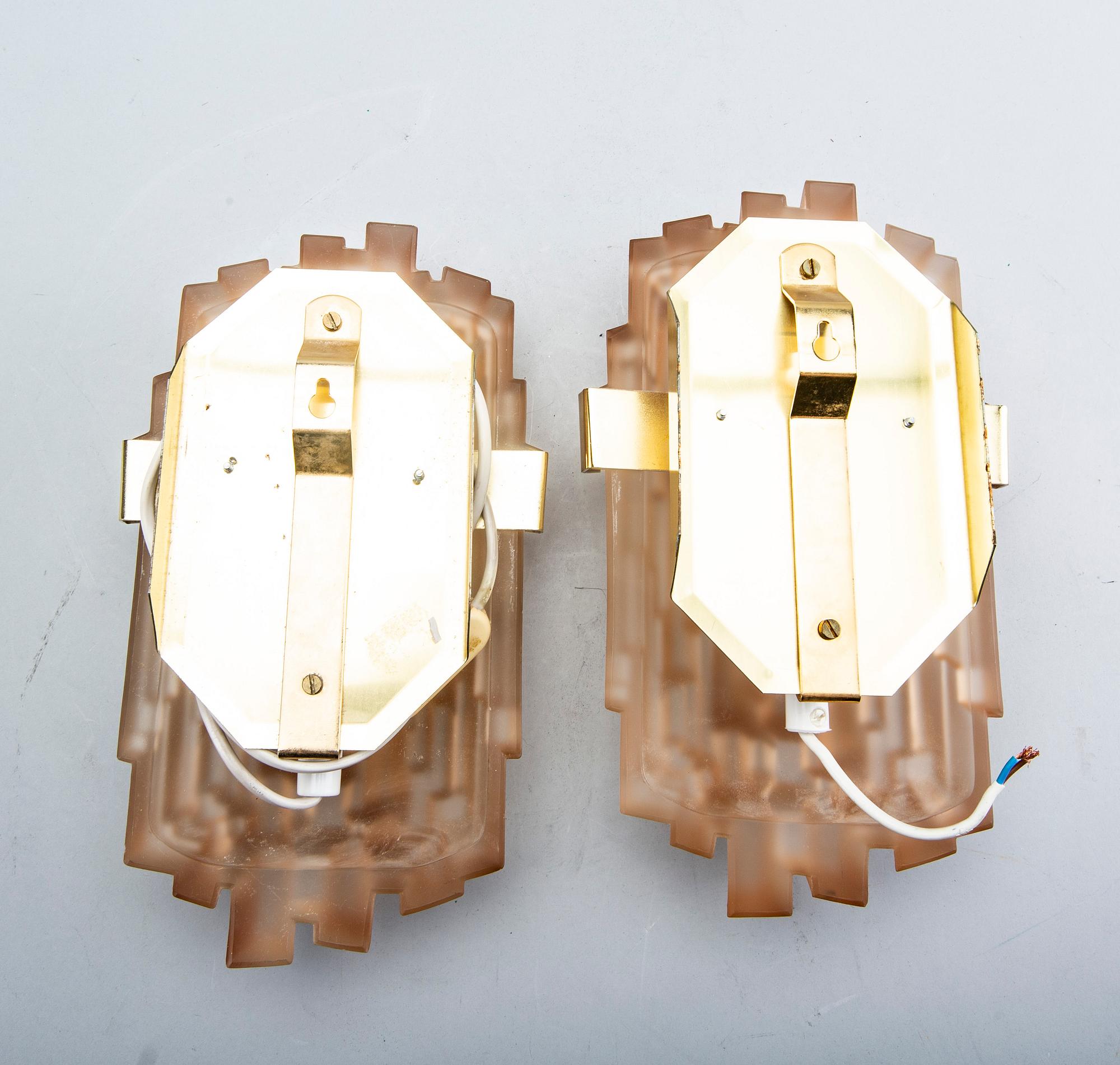 Wall lamps, 2 pcs, RAF, second half of the 20th century.