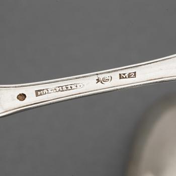 Seven pieces of silver cutlery, Gothenburg, 1794 and 1902.