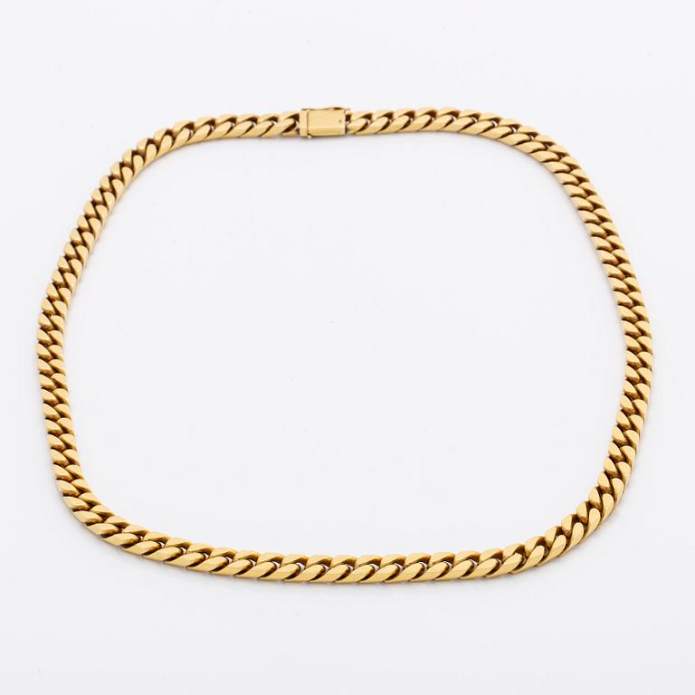 HALSKEDJA 18k guld vikt 114 gram.