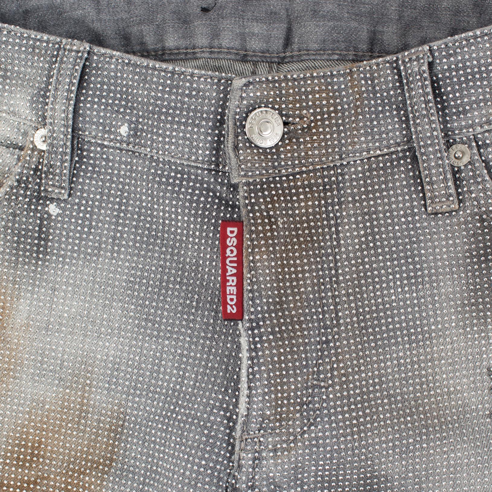 Jeans with tinsels by Dsquared.
