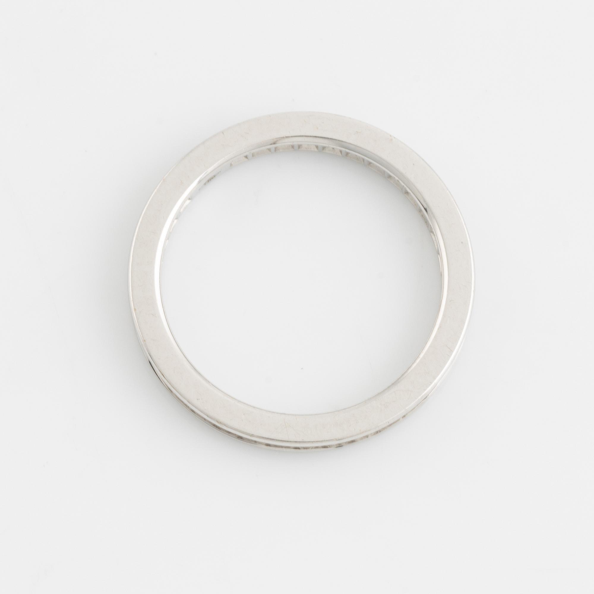 Princess cut diamond eternity ring.