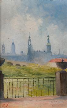 EVA INGMAN, öljy levylle, signeerattu.