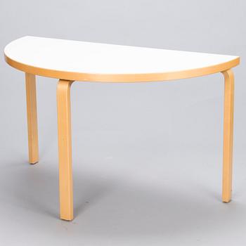 ALVAR AALTO 1990s Half Circle Table 95 by Artek.