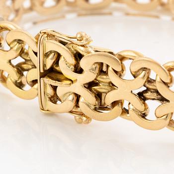 Armband 18K guld, X-länk.