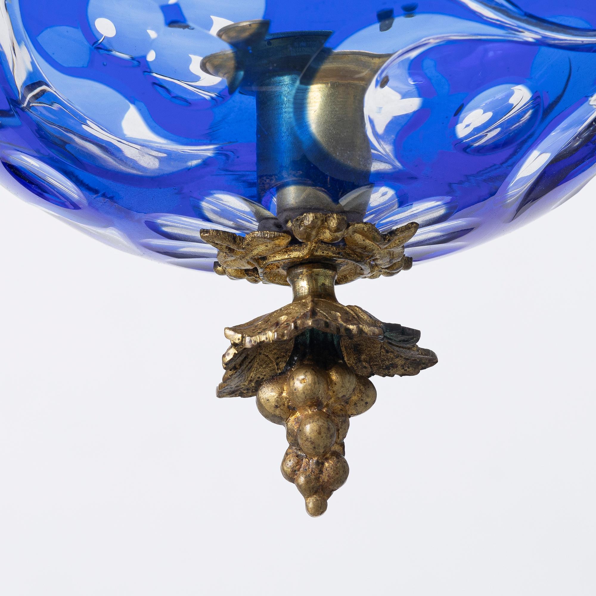 A late Empire ceiling lamp, mid-19th Century.