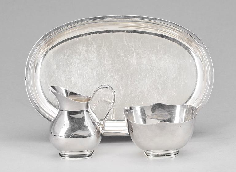 PARTI SILVER, 3 delar, 1900-talets första hälft / mitt. Vikt ca 291 g.