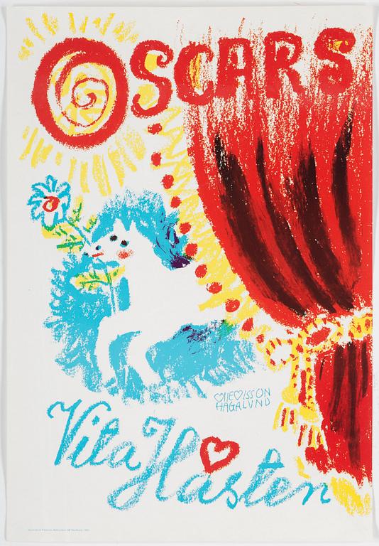 OLLE OLSSON-HAGALUND, posters/utställningsaffisher, 8 st.