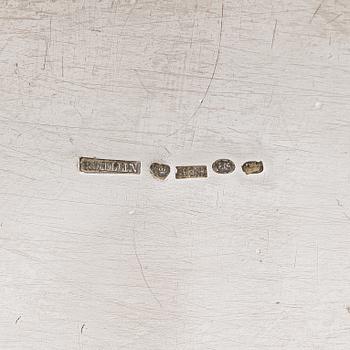 A three-piece gadrooned silver coffee set, Helsinki and Turku 1911 and 1914.