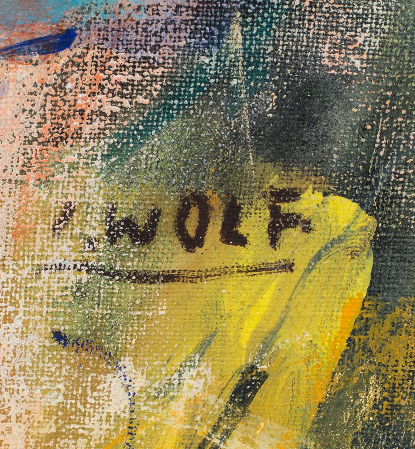 JAN WOLF, olja på duk, signerad, 1980-tal.