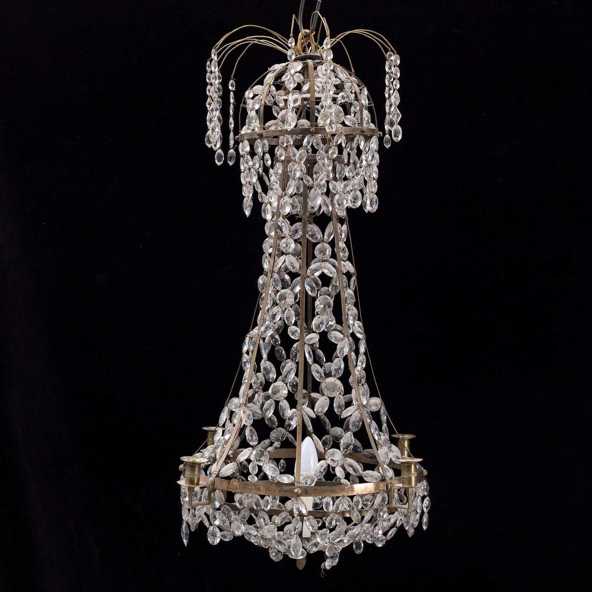 A gustavian style chandelier, 20th century.