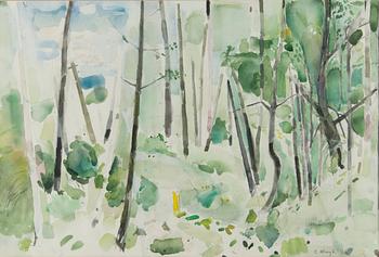 Carl Wargh, akvarell, signerad och daterad -76.