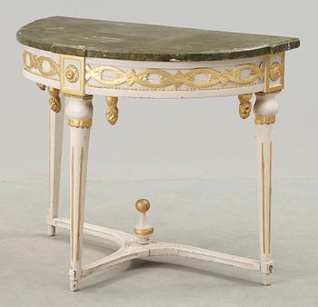 KONSOLBORD, gustavianskt, omkring 1800.